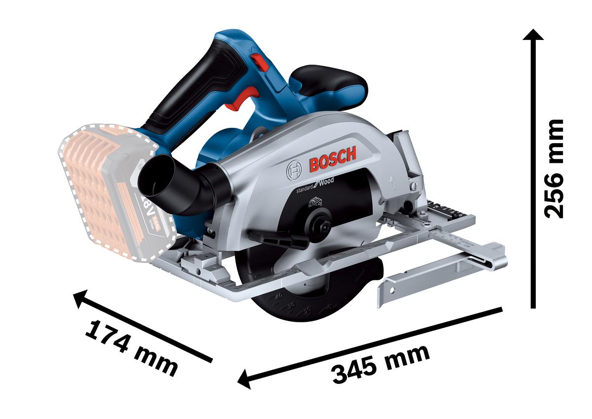 GKS 18V-57-2 Accu Cirkelzaag 18V Basic Body - 06016C1200