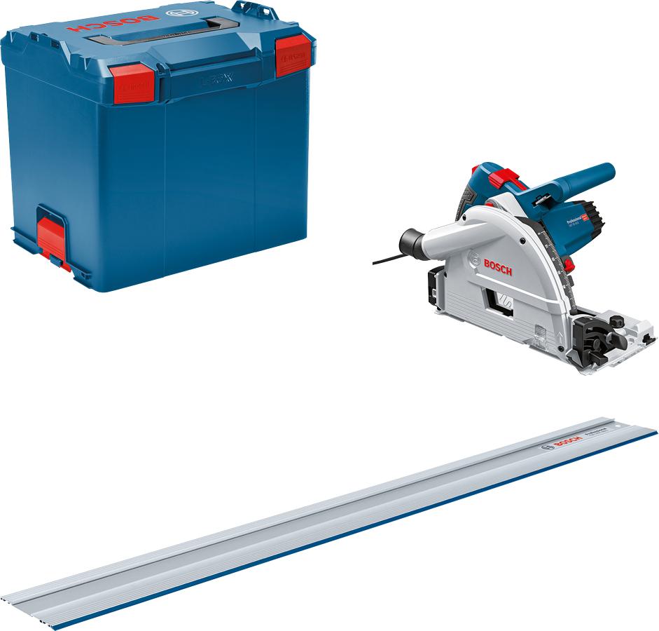 GKT 55 GCE Plunge saw Ø165 1400W + 1x guide rail in L-BOXX - 0615990M9D