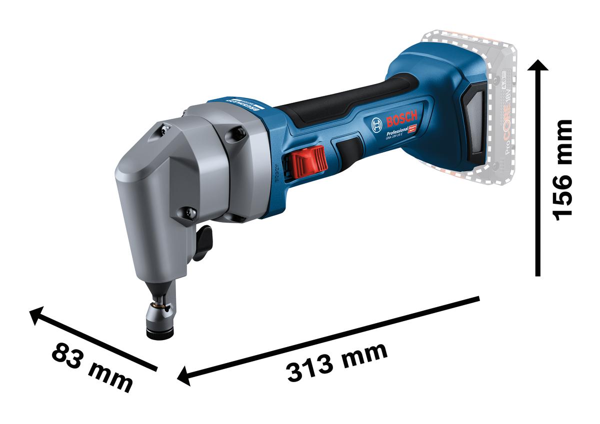 GNA 18V-16 E Cordless Nibbler 18V 4.0Ah in L-Boxx - 0601529601