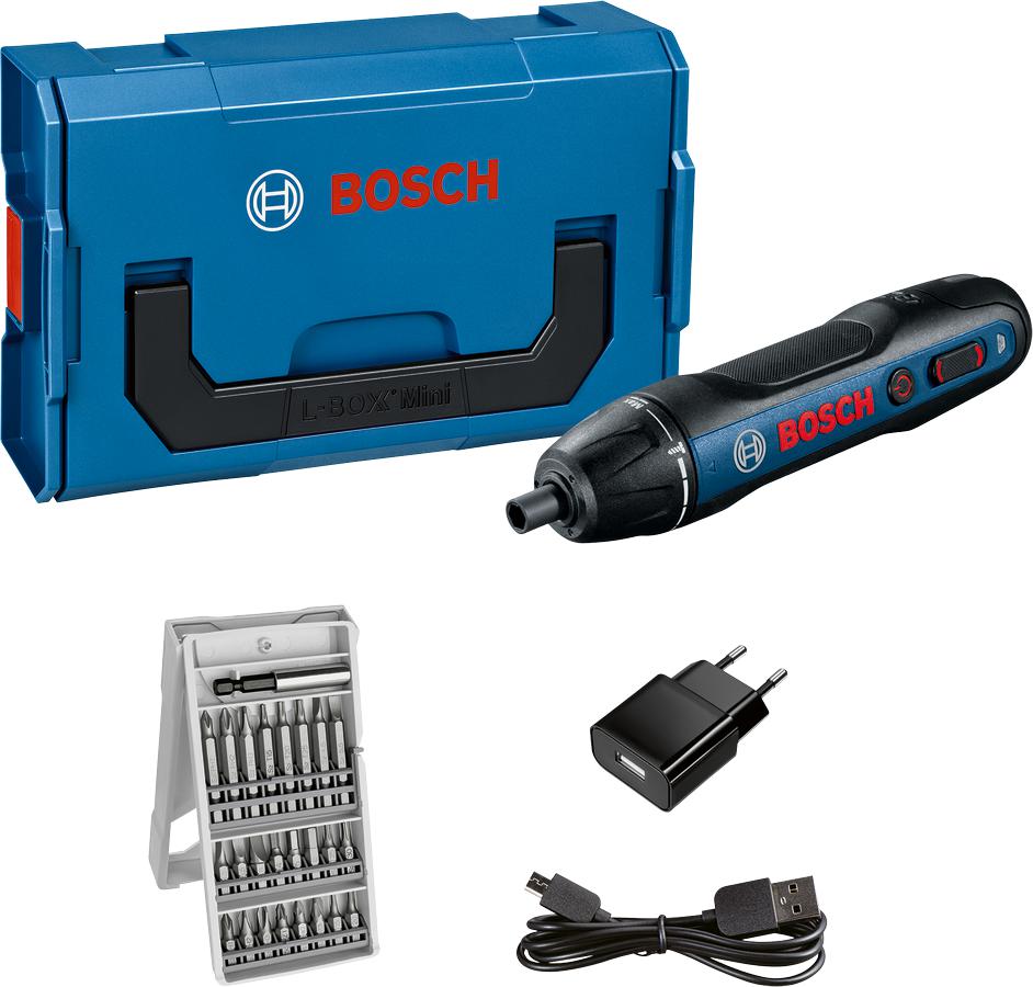 GO Cordless Screwdriver 3.6V with 25-piece Bit Set in L-Boxx - 06019H2101