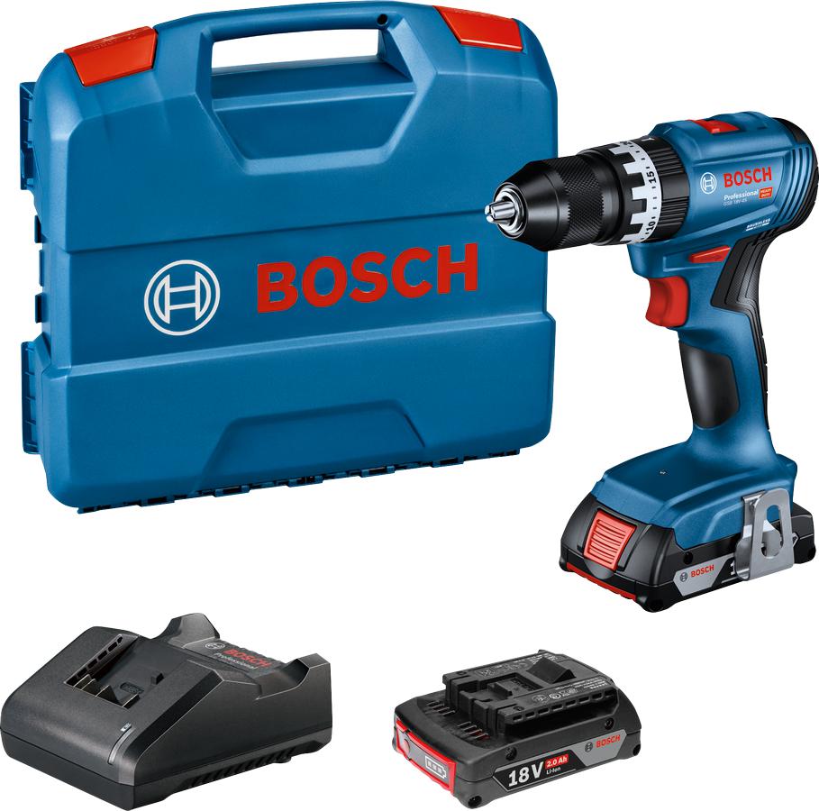 GSB 18V-45 Accu Schroefklopboormachine 18V 2.0Ah in Koffer - 06019K3302