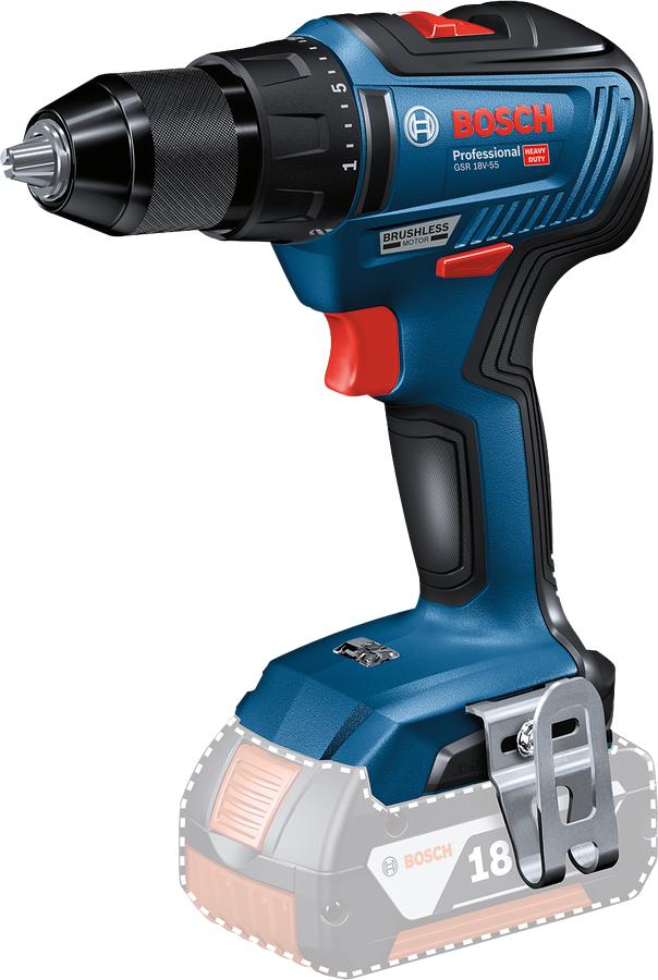 GSR 18V-55 Accu Schroefboormachine 18V 5.0Ah (3x) + GAL 18V-40 in L-Boxx - 0615990L8D