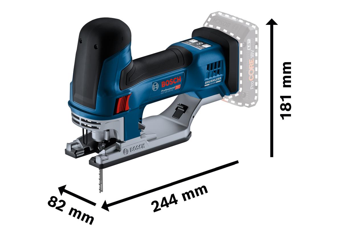 GST 18V-155 SC Cordless Jigsaw 18V 4.0Ah in L-Boxx - 06015B0002