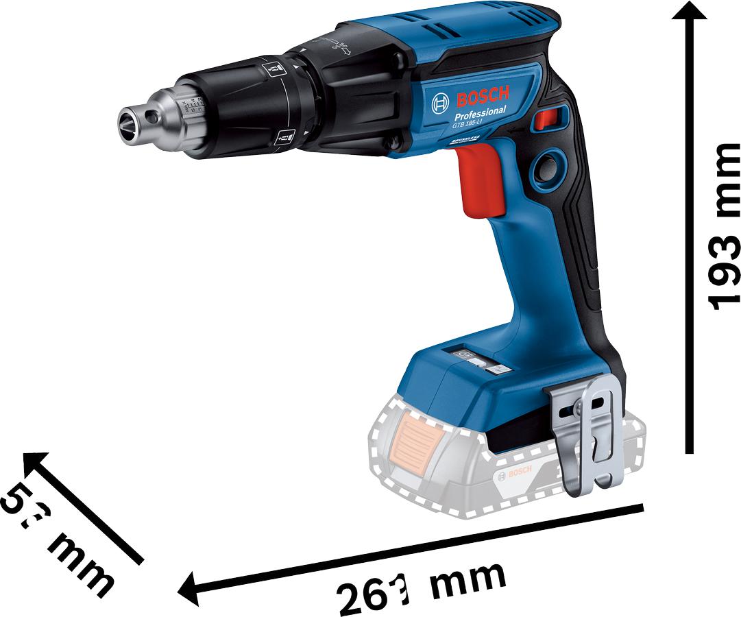 GTB 18V-45 Accu Droogbouwschroevendraaier 18V Basic Body in L-Boxx - 06019K7001