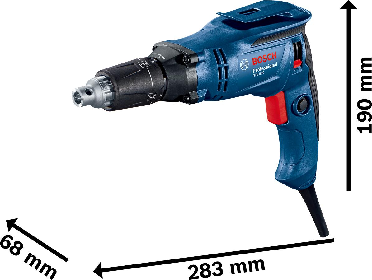 GTB 6-50 Dry Construction Screwdriver 650W in Case - 06014A2002