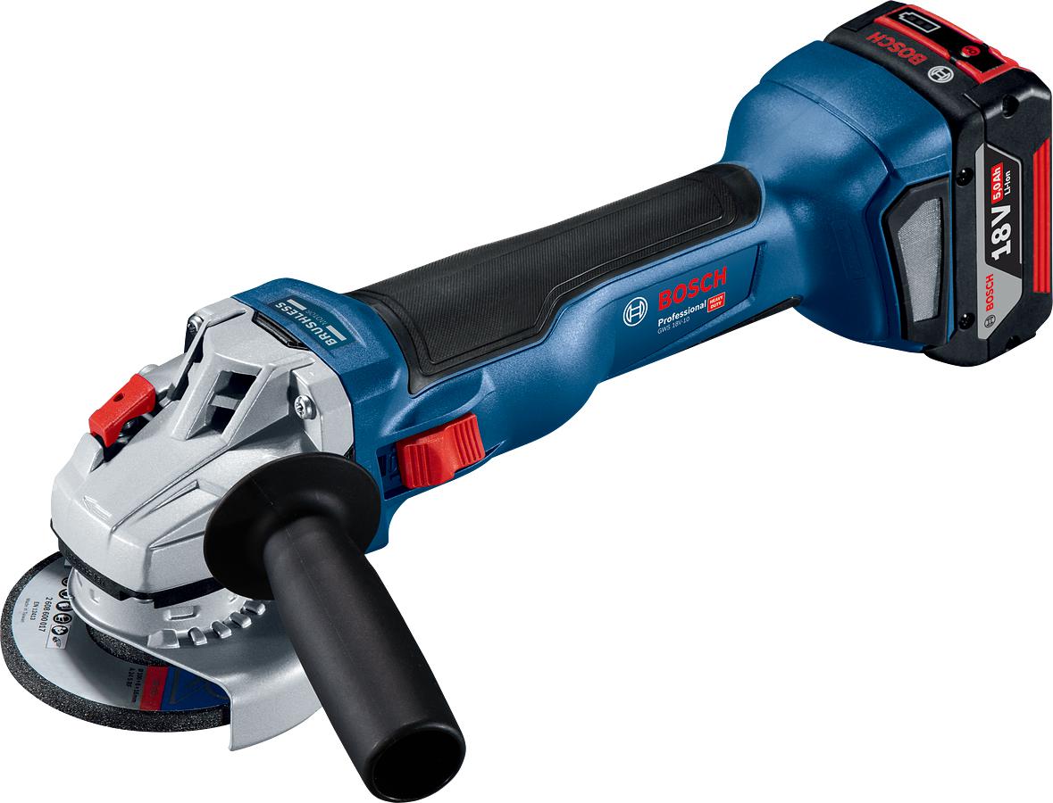 GWS 18V-10 Cordless Angle Grinder 115mm 18V Basic Body in L-Boxx - 06019J4001