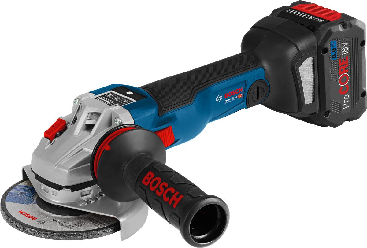 GWS 18V-10 SC Accu Haakse Slijper 125mm 18V 5.5Ah in L-Boxx - 06019G340E