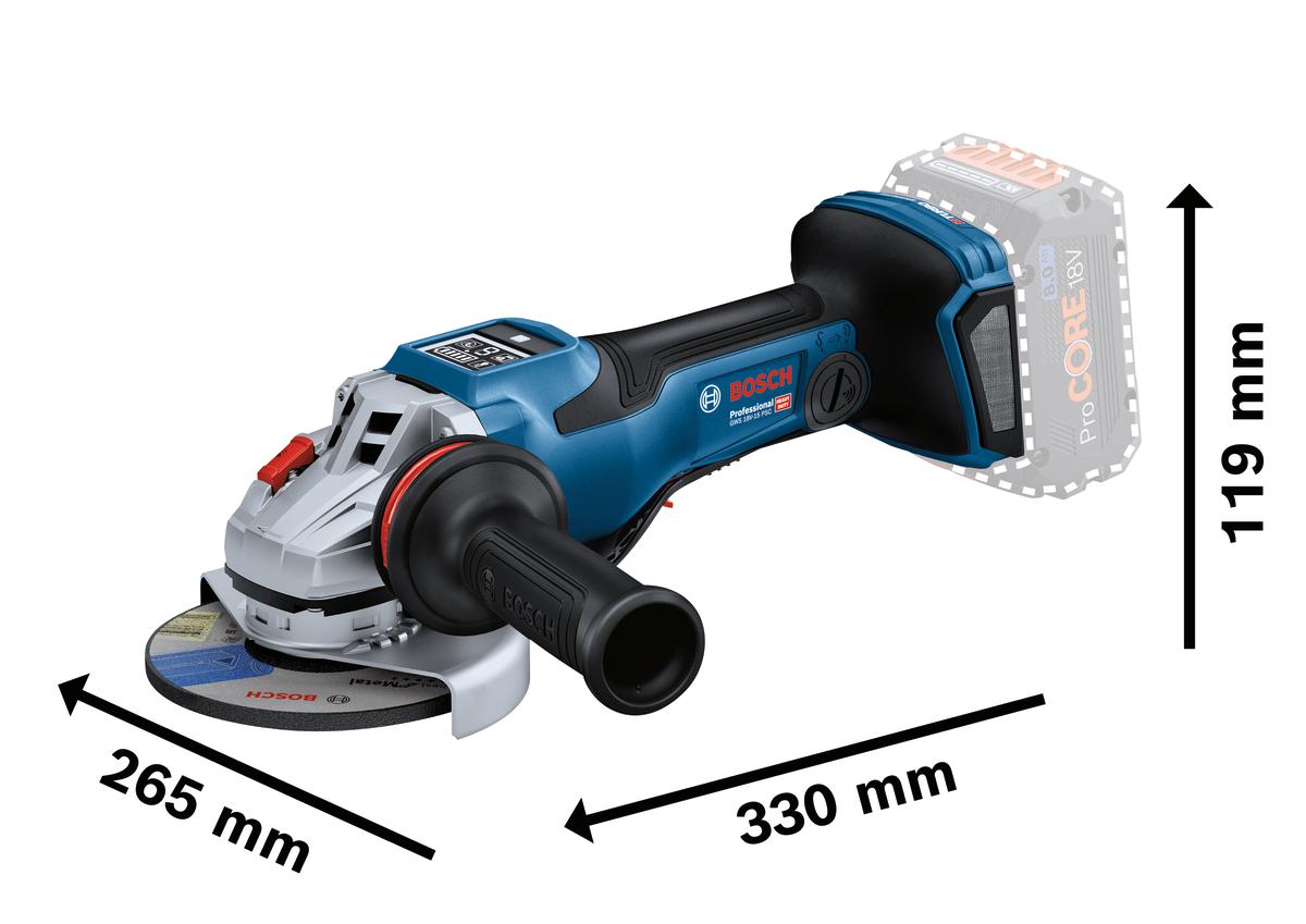 GWS 18V-15 PSC Akku-Winkelschleifer 125 mm 18 V 8,0 Ah in L-Boxx – 06019H6B01