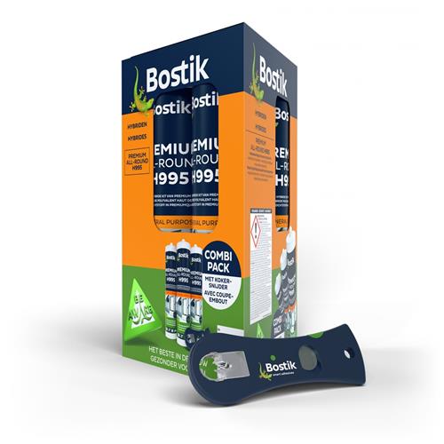 Premium Allround Hybride wit Set a 3 stuks + Gratis kokersnijder