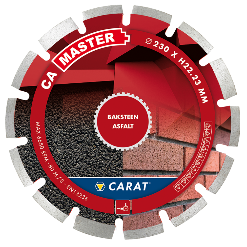 CARAT DIAMANTZAAG BAKSTEEN Ø230x22,23MM, CA MASTER