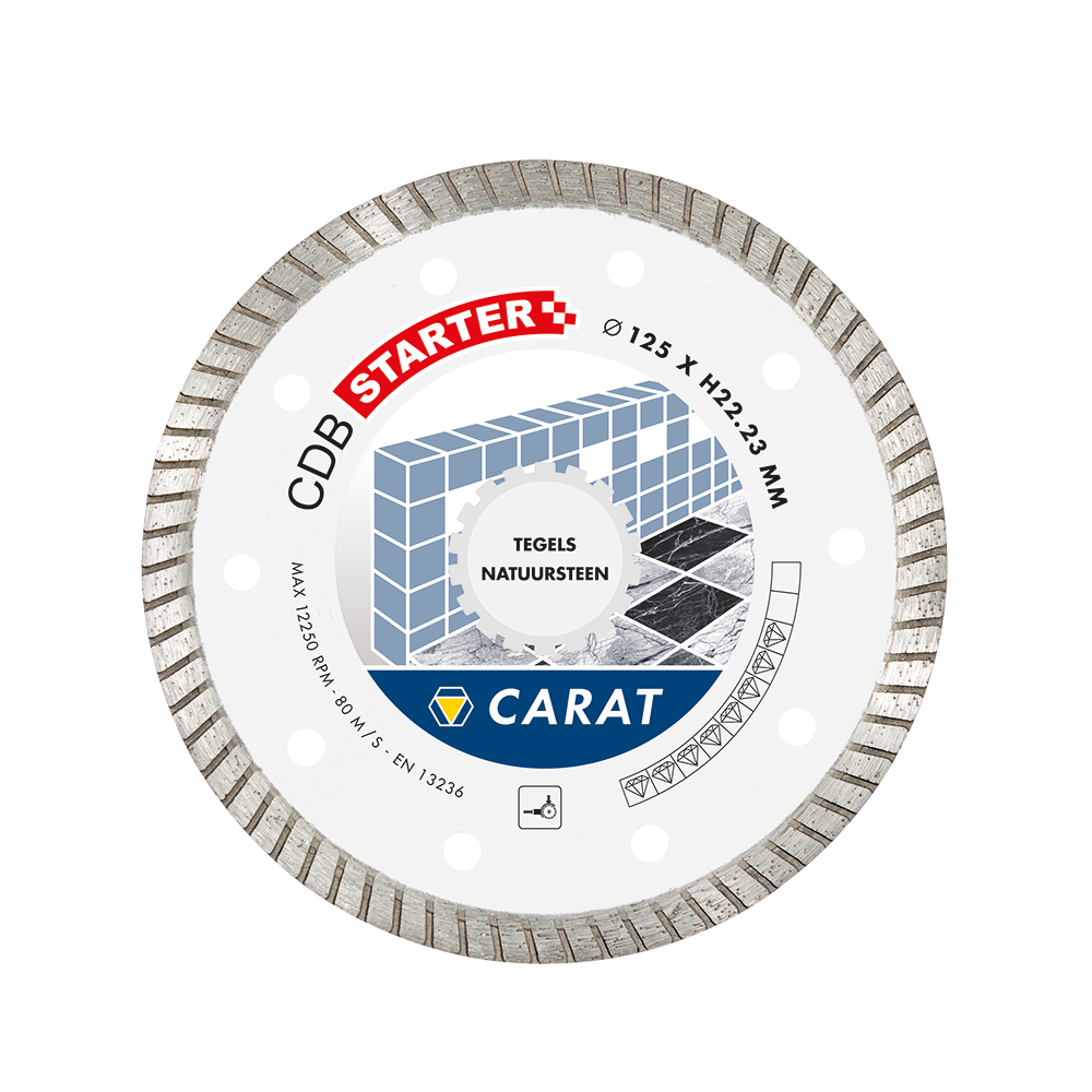 CARAT DIA.ZAAG TEGELS/NATUURSTEEN Ø115x22,23 MM, CDB STARTER