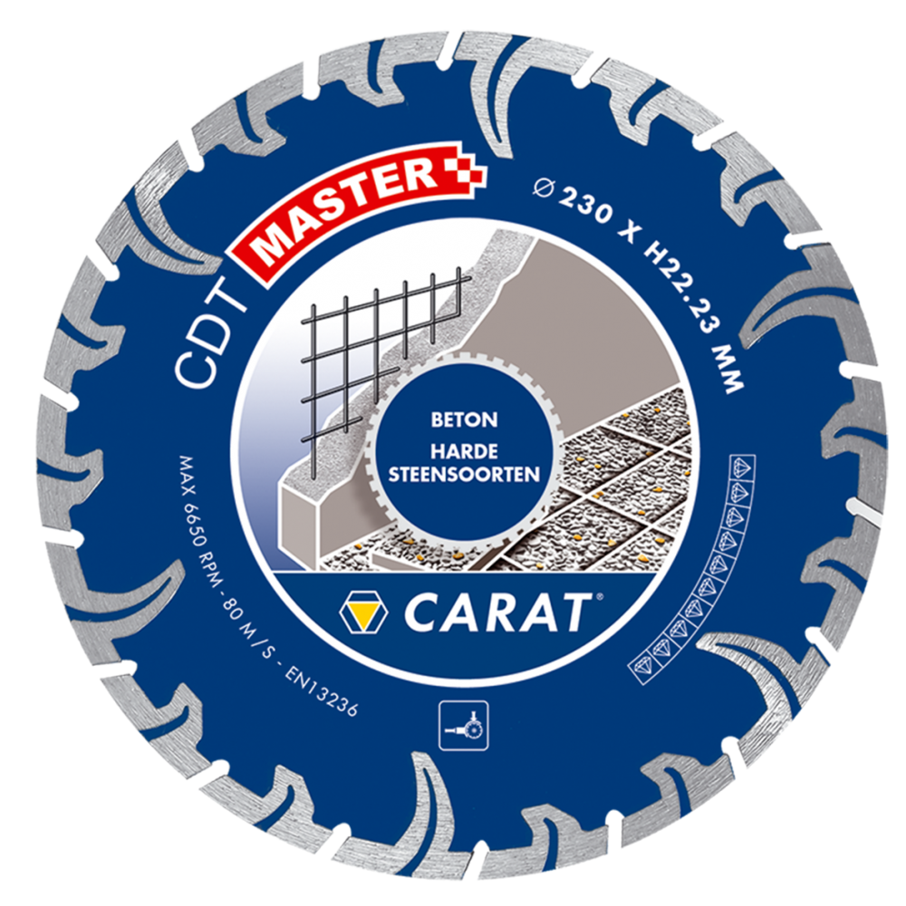 CARAT DIAMANTZAAG BETON Ø115x22,23MM, CDT MASTER