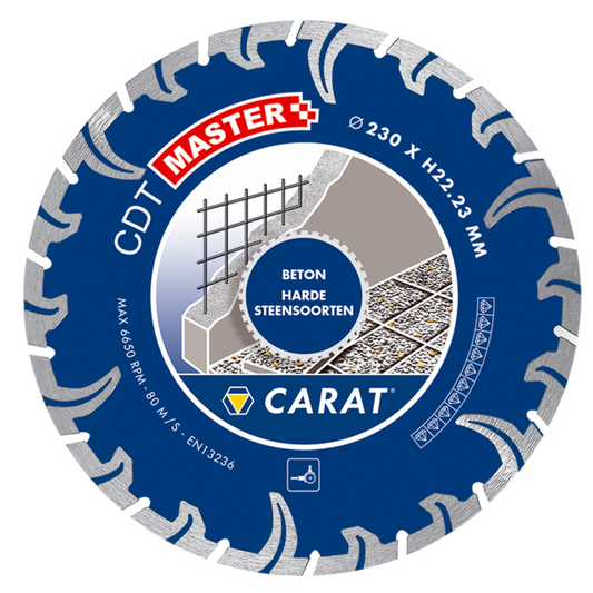 CARAT DIAMANTZAAG BETON Ø230x22,23MM, CDT MASTER