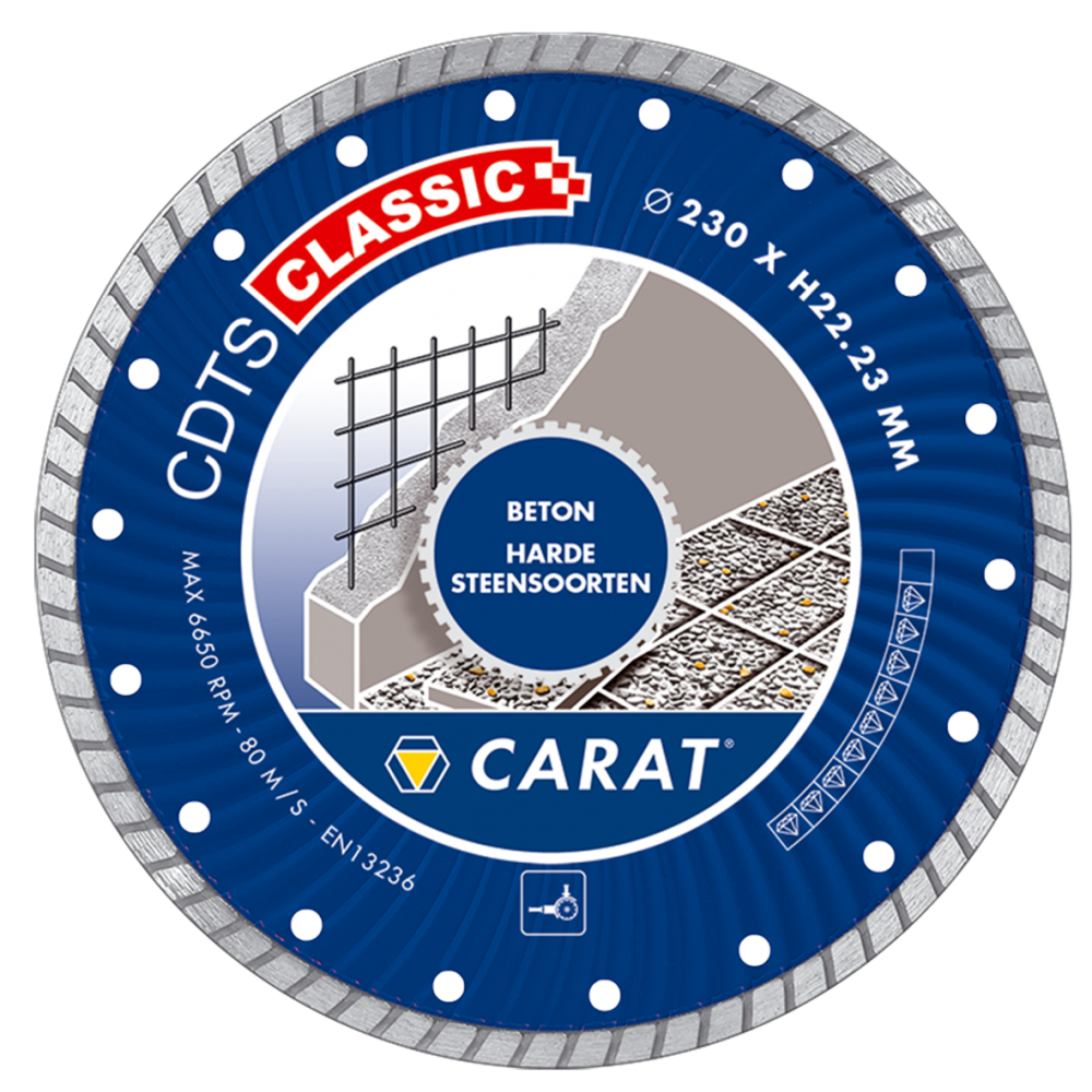 CARAT DIAMANTZAAG BETON Ø230x22,23MM, CDTS CLASSIC