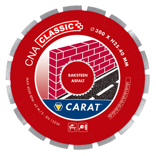 CARAT DIAMANTZAAG BAKSTEEN Ø350x30,00MM, CNA CLASSIC