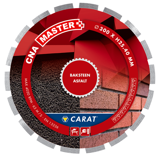 CARAT DIAMANTZAAG BAKSTEEN Ø600x25,40MM, CNA MASTER
