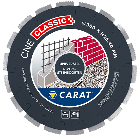CARAT DIAMANTZAAG UNIVERSEEL Ø350x30,00MM, CNE CLASSIC