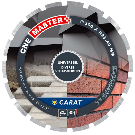 CARAT DIAMANTZAAG UNIVERSEEL Ø350x30,00MM, CNE MASTER