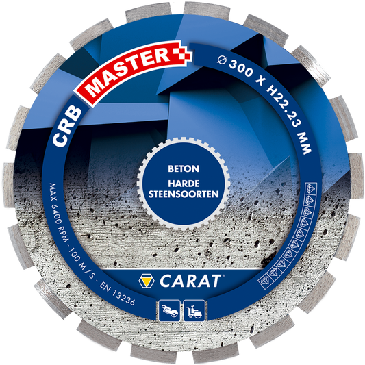 CARAT DIAMANTZAAG BETON Ø300x22,23MM, CRB MASTER