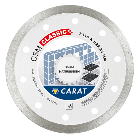 CARAT DIAMANTZAAG TEGELS Ø125x22,23MM, CSM CLASSIC