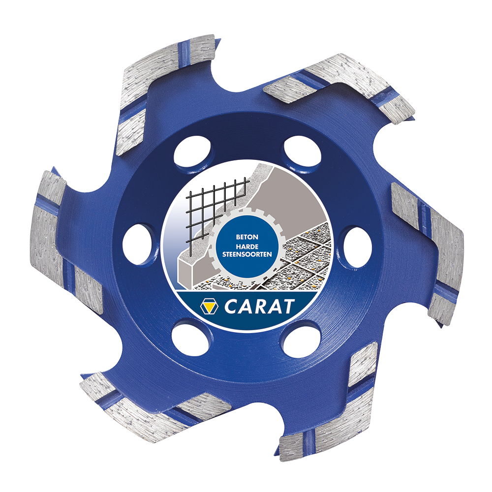 CARAT SLIJPKOP BETON Ø125x22,23 MM DUSTEC, CUBG STAR MASTER