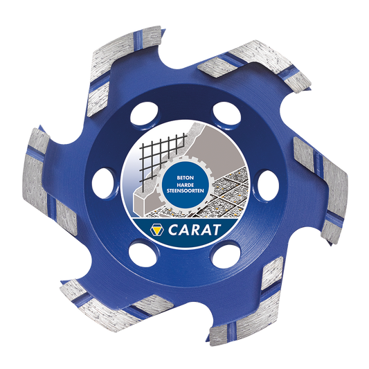 CARAT SLIJPKOP BETON Ø125x22,23 MM DUSTEC, CUBG STAR MASTER