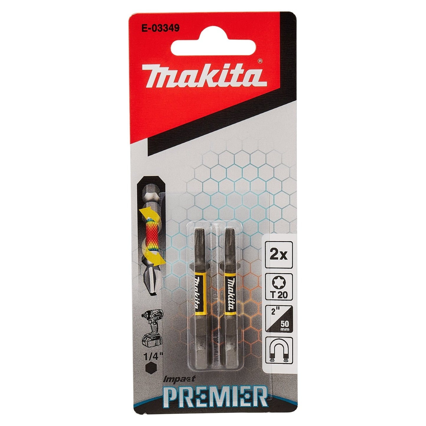Impact driver bit T20x50mm XTT Impact Premier - E-03349