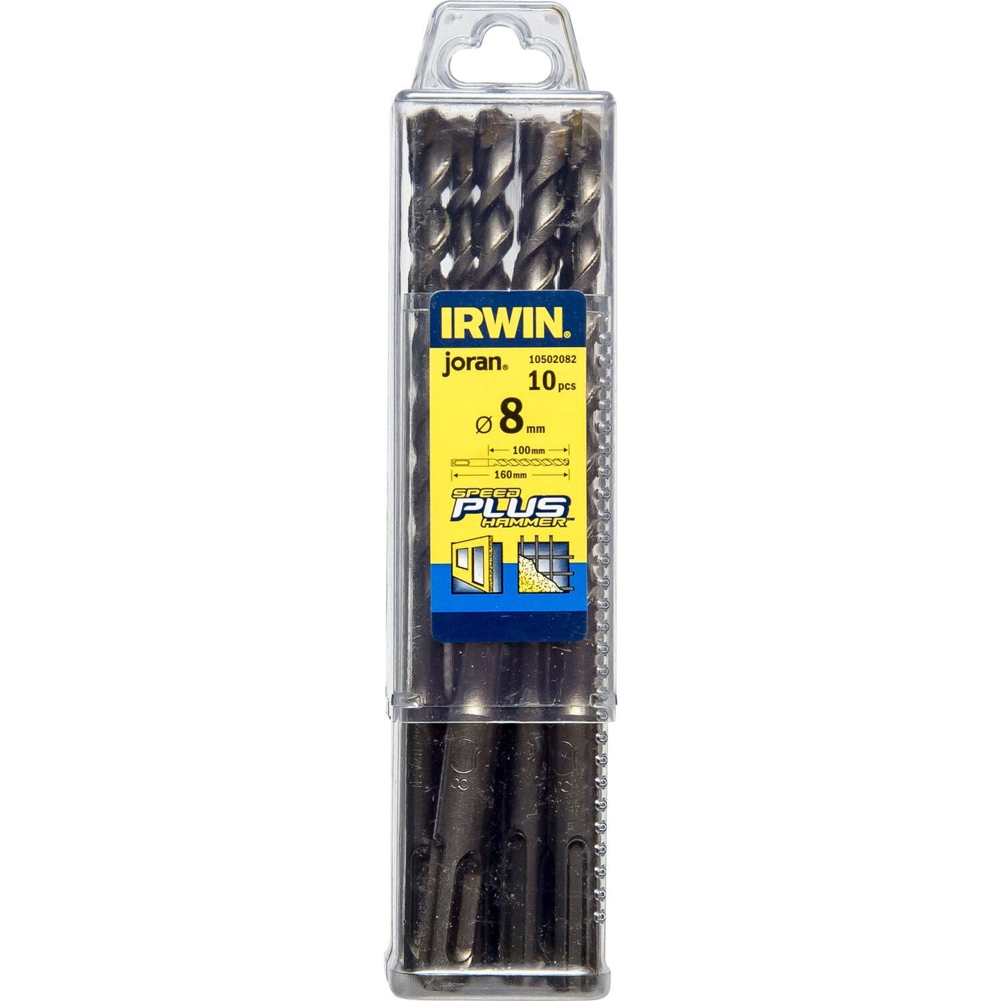 Irwin SDS+ betonboor 8.0X160 MM 10 PCS - 10502082