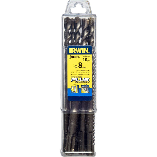 Irwin SDS+ Betonbohrer 8,0 x 160 mm, 10 Stück – 10502082