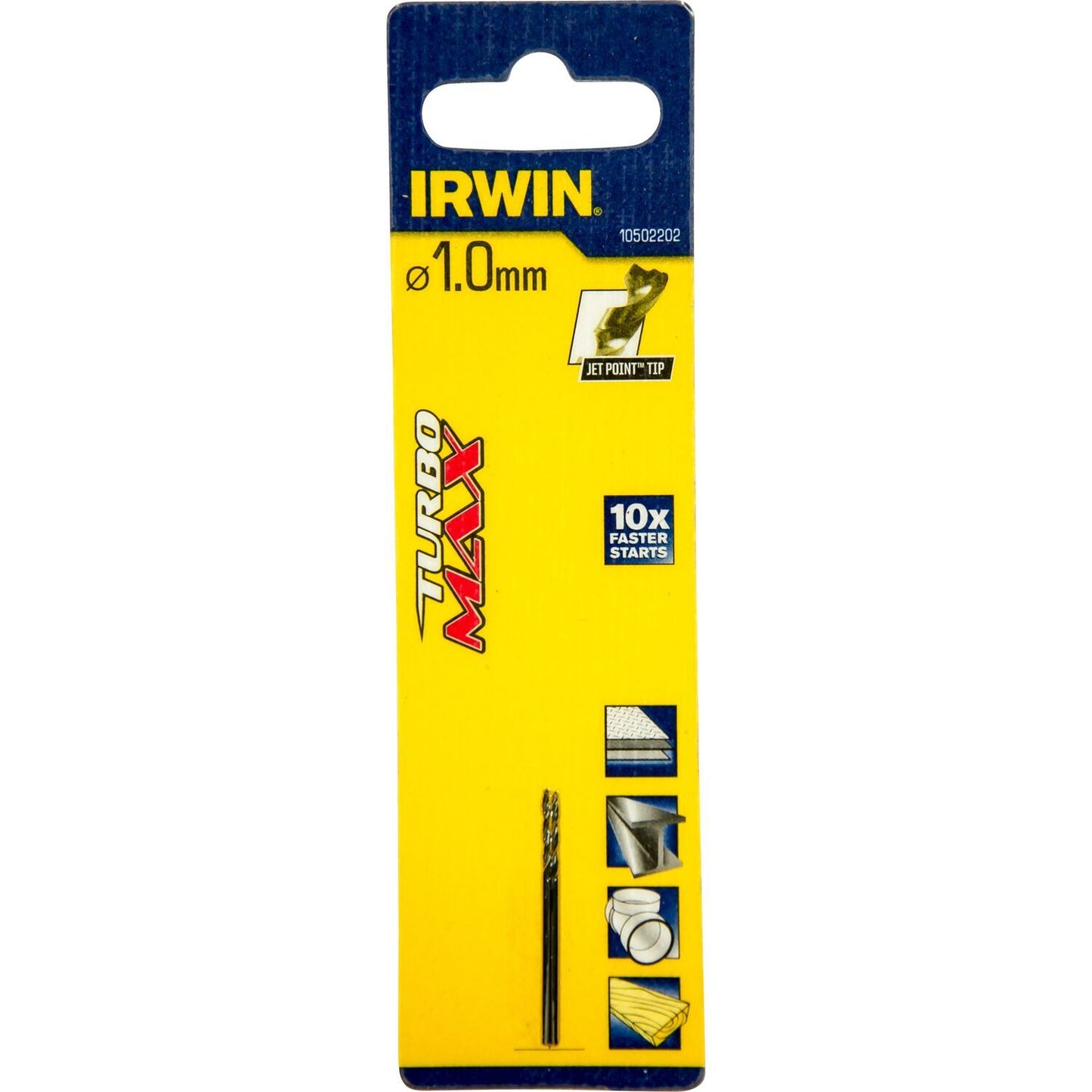 Irwin HSS Metaalboor Turbomax 1.0 X 34 - 10502202
