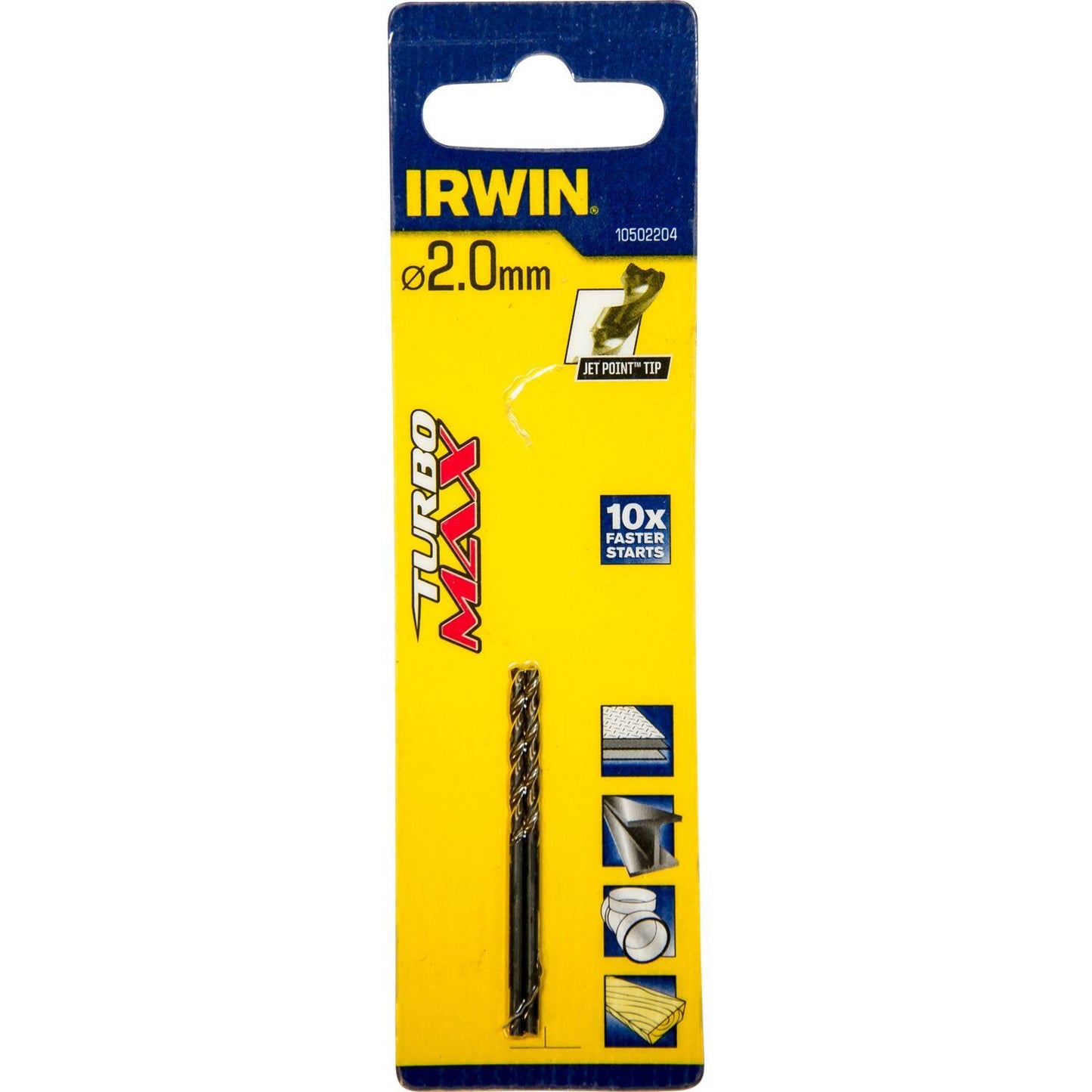 Irwin HSS Metaalboor Turbomax 2.0 X 49 - 10502204
