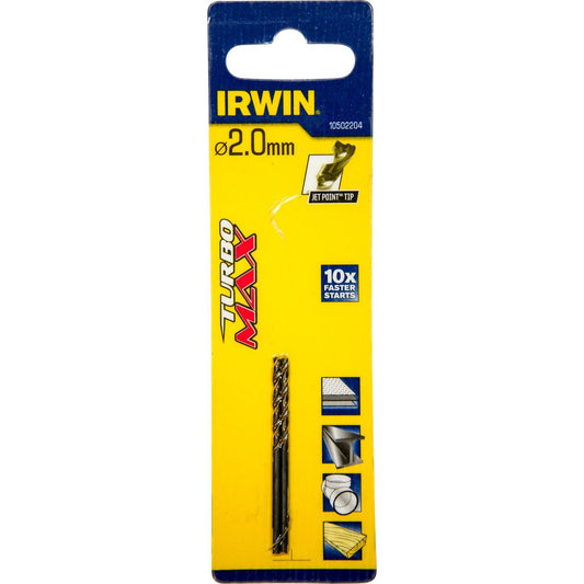Irwin HSS Metal Drill Turbomax 2.0 X 49 - 10502204