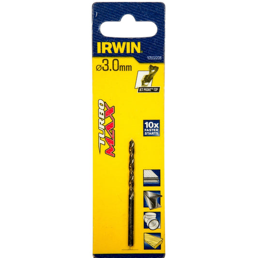 Irwin HSS Metal Drill Turbomax 3.0 X 61 - 10502206