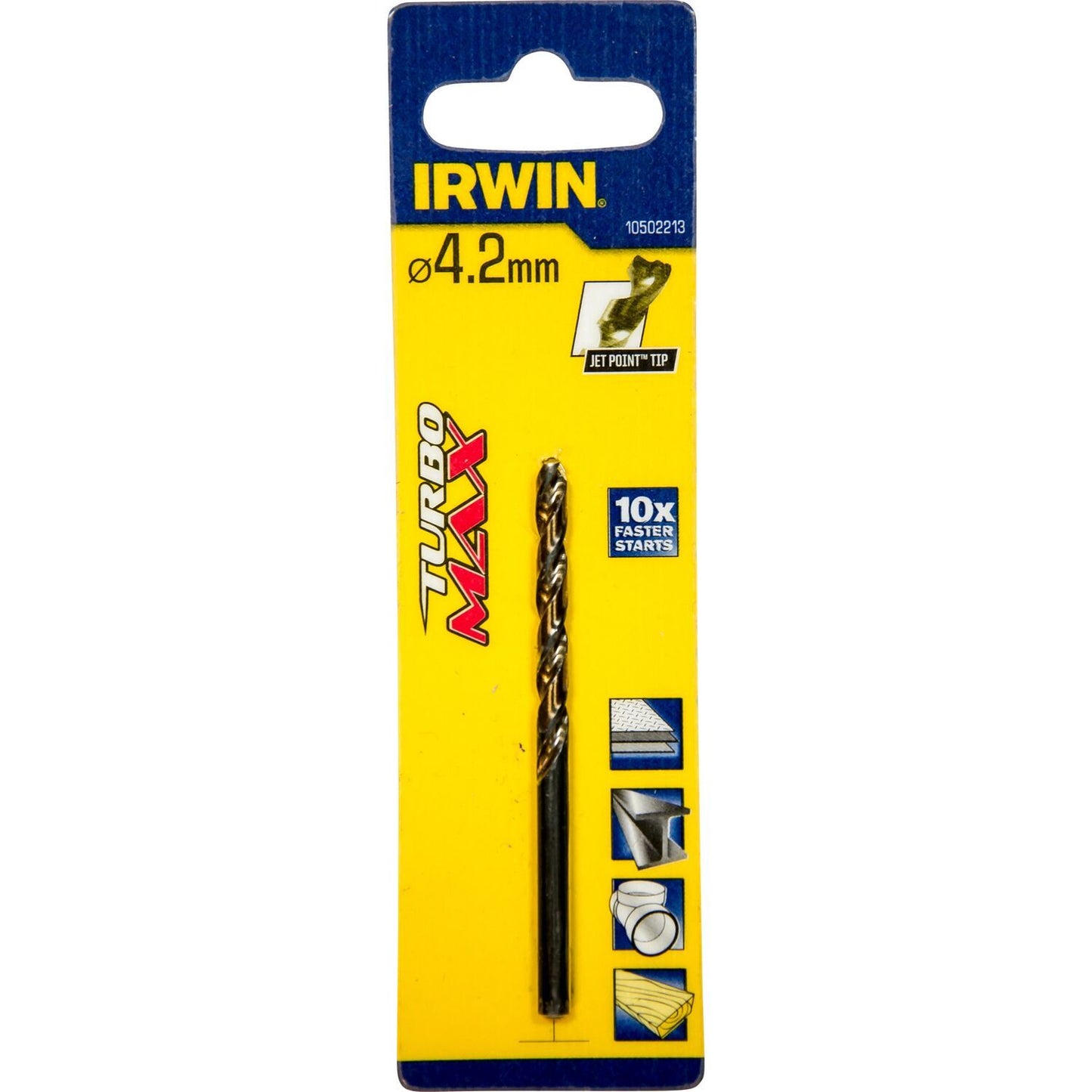 Irwin HSS Metaalboor Turbomax 4.2 X 75 - 10502213