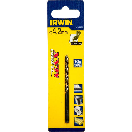Irwin HSS Metal Drill Turbomax 4.2 X 75 - 10502213