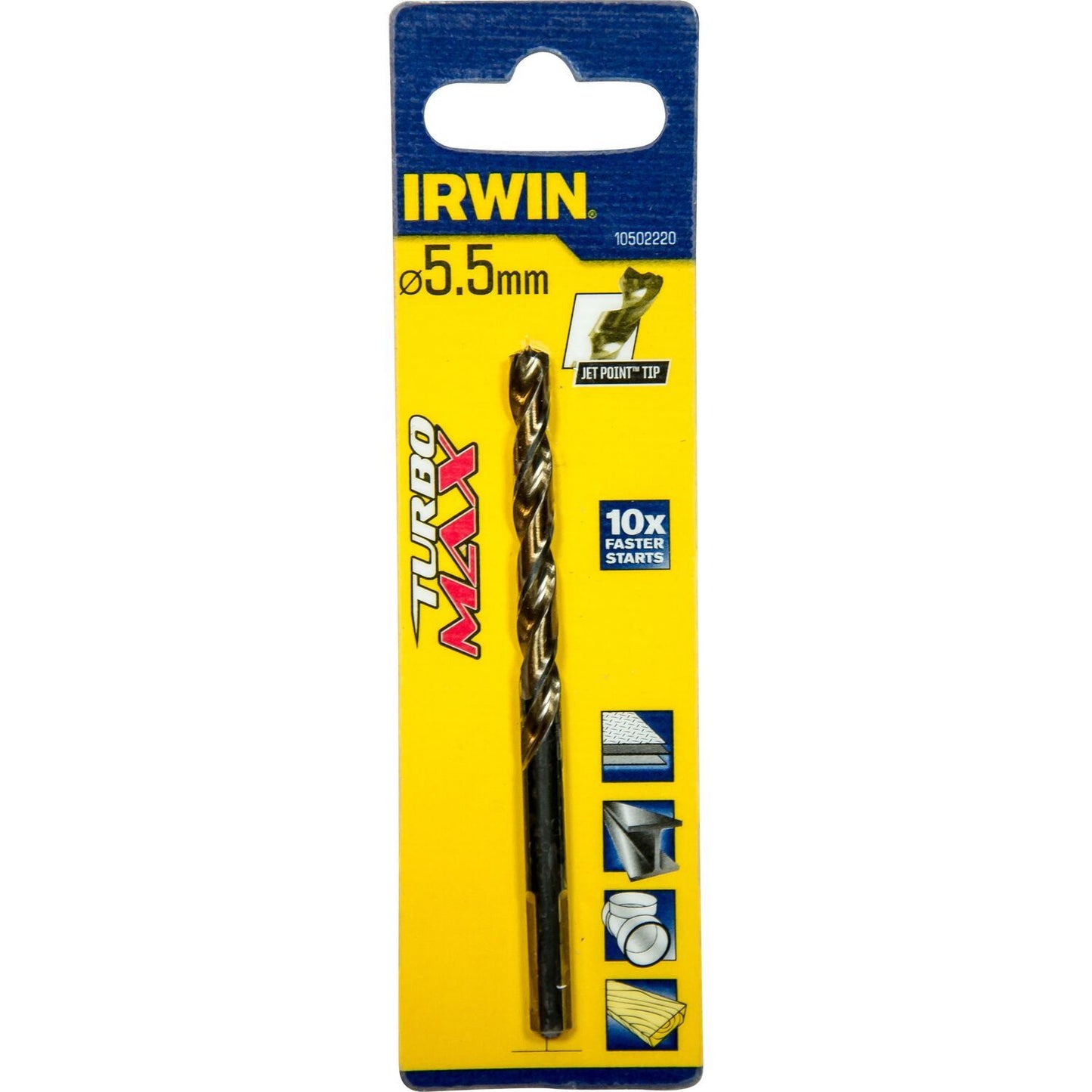 Irwin HSS Metaalboor Turbomax 5.5 X 93 - 10502220