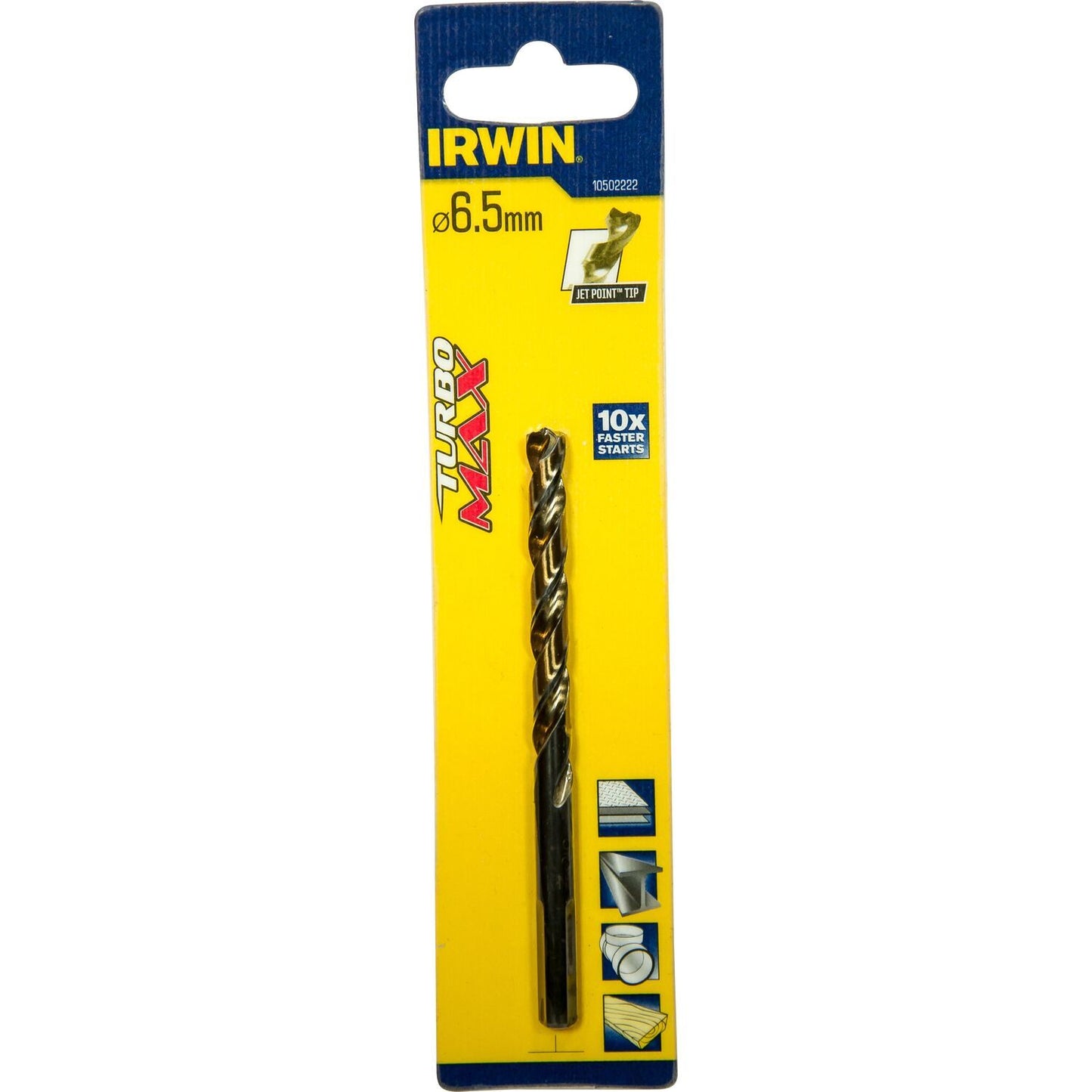 Irwin HSS Metaalboor Turbomax 6.5 X 101 - 10502222