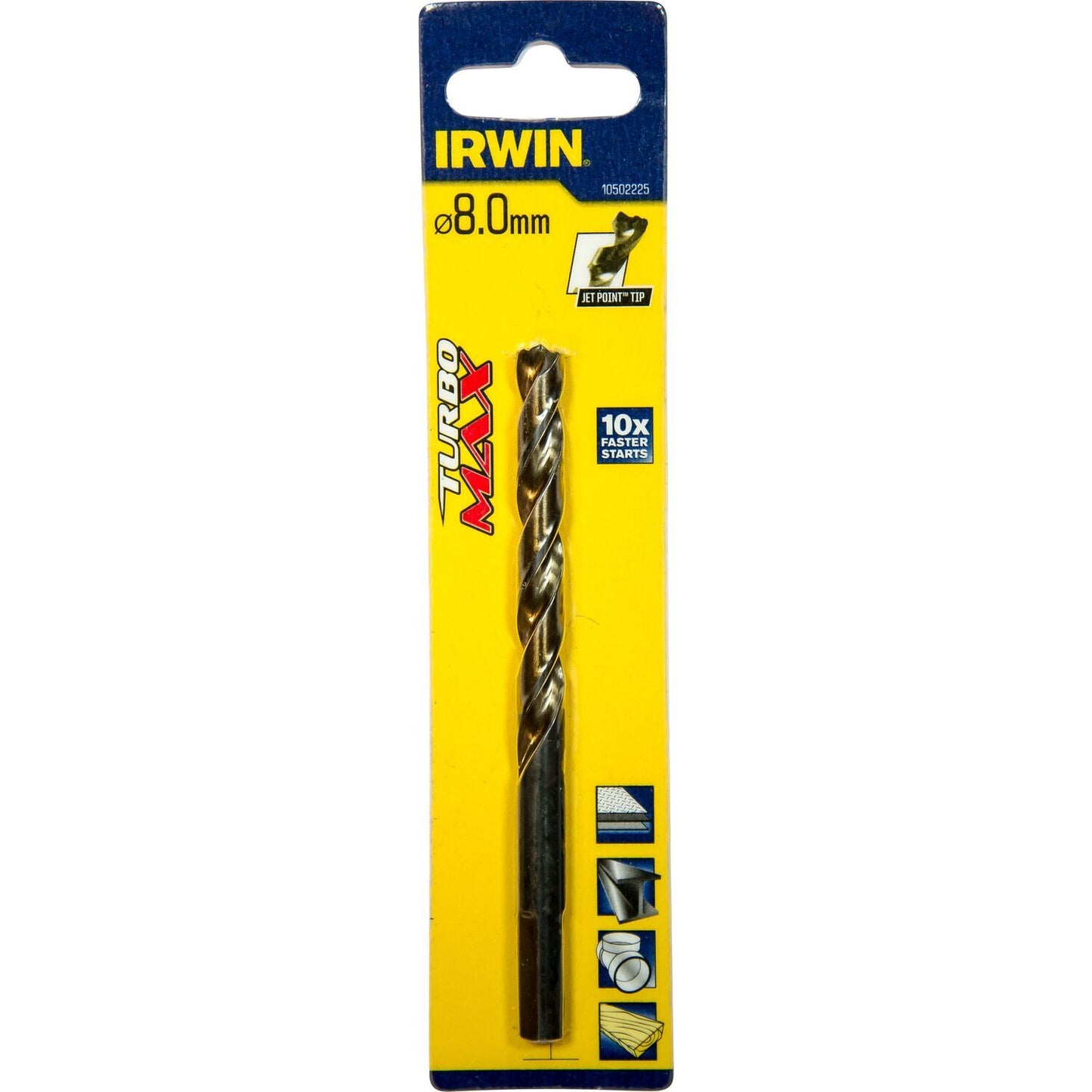 Irwin HSS Metallbohrer Turbomax 8.0 X 117 - 10502225