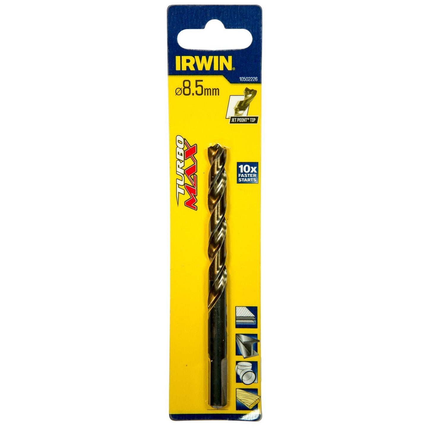 Irwin HSS Metal Drill Turbomax 8.5 X 117 - 10502226
