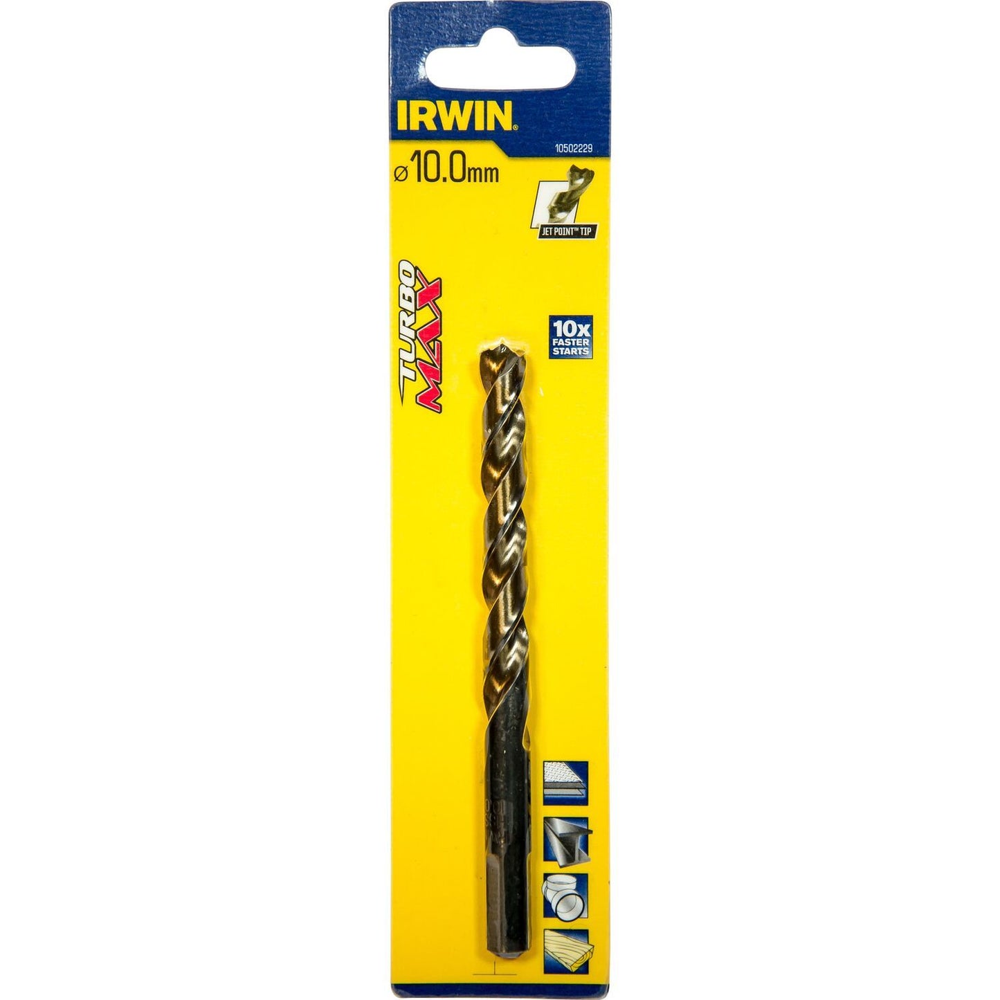 Irwin HSS Metal Drill Turbomax 10.0 X 133 - 10502229