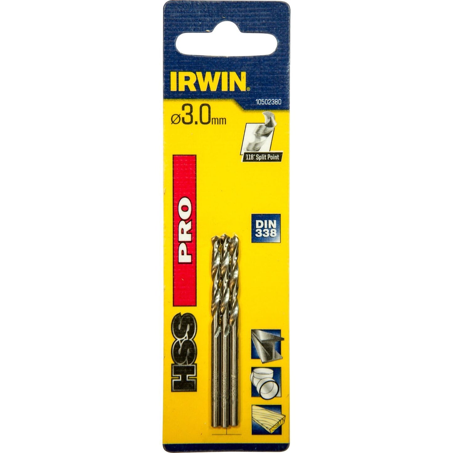 Irwin HSS PRO Metaalboor 118° 3.0MM - 10502380