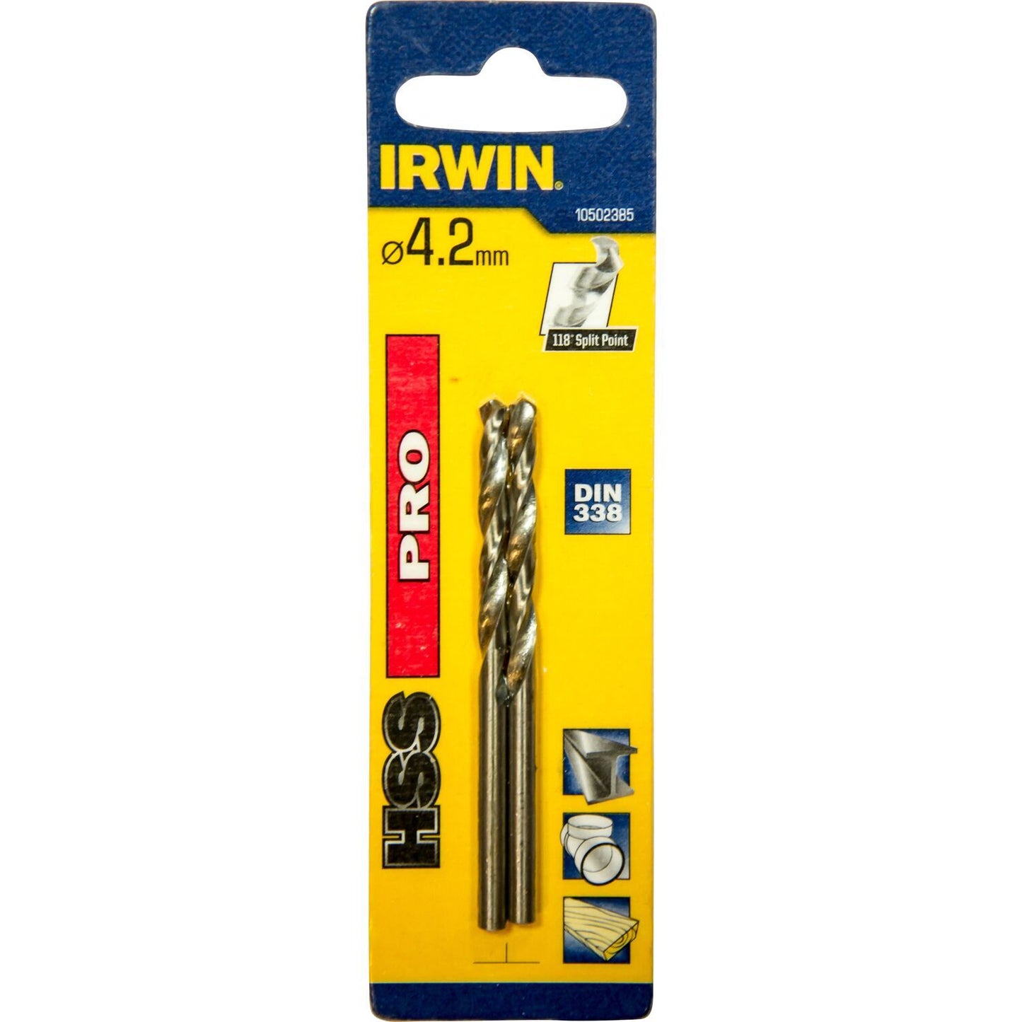 Irwin HSS PRO Metal drill 118° 4.2MM - 10502385