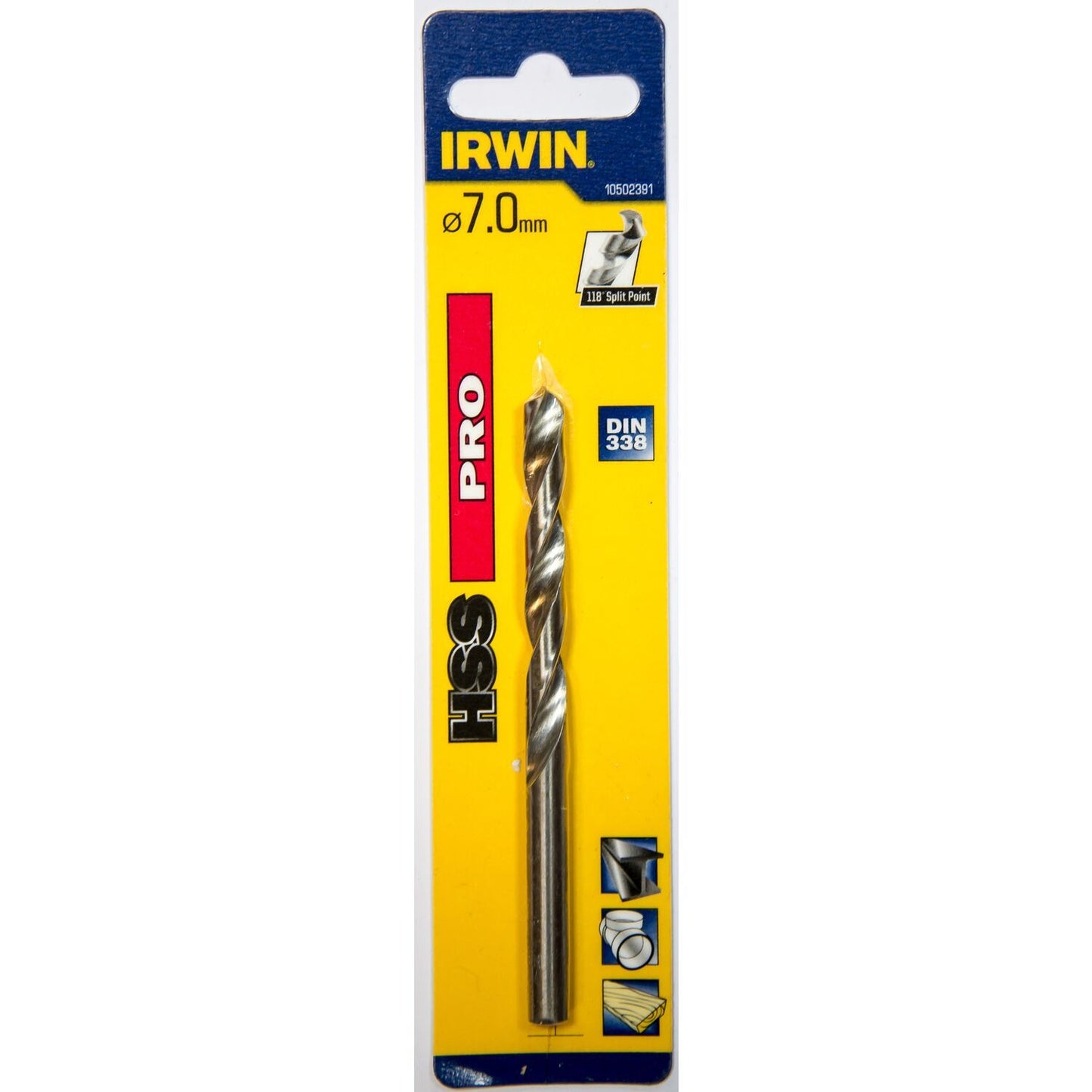 Irwin HSS PRO Metaalboor 118° 7.0MM - 10502391