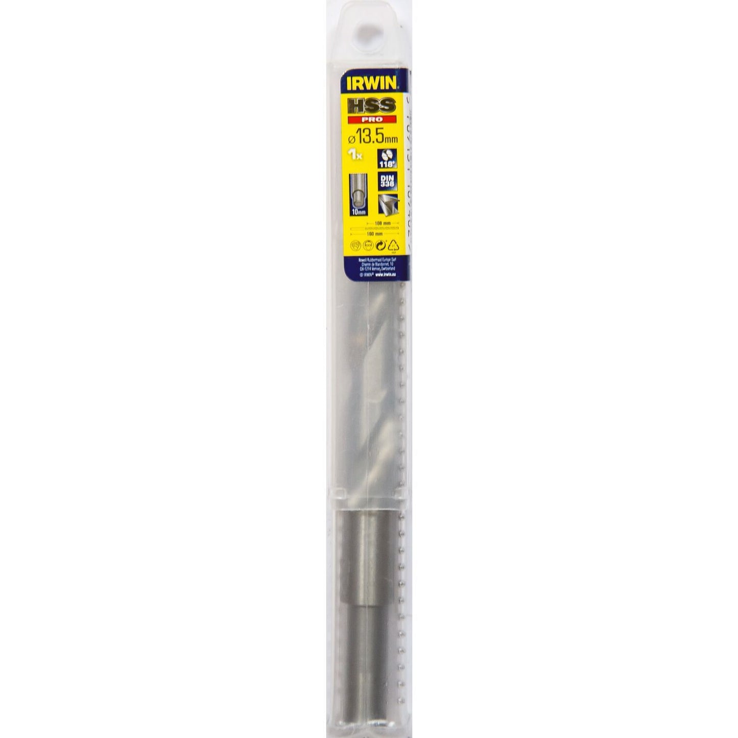 Irwin HSS PRO Metaalboor 118° 13.5MM - 10502404