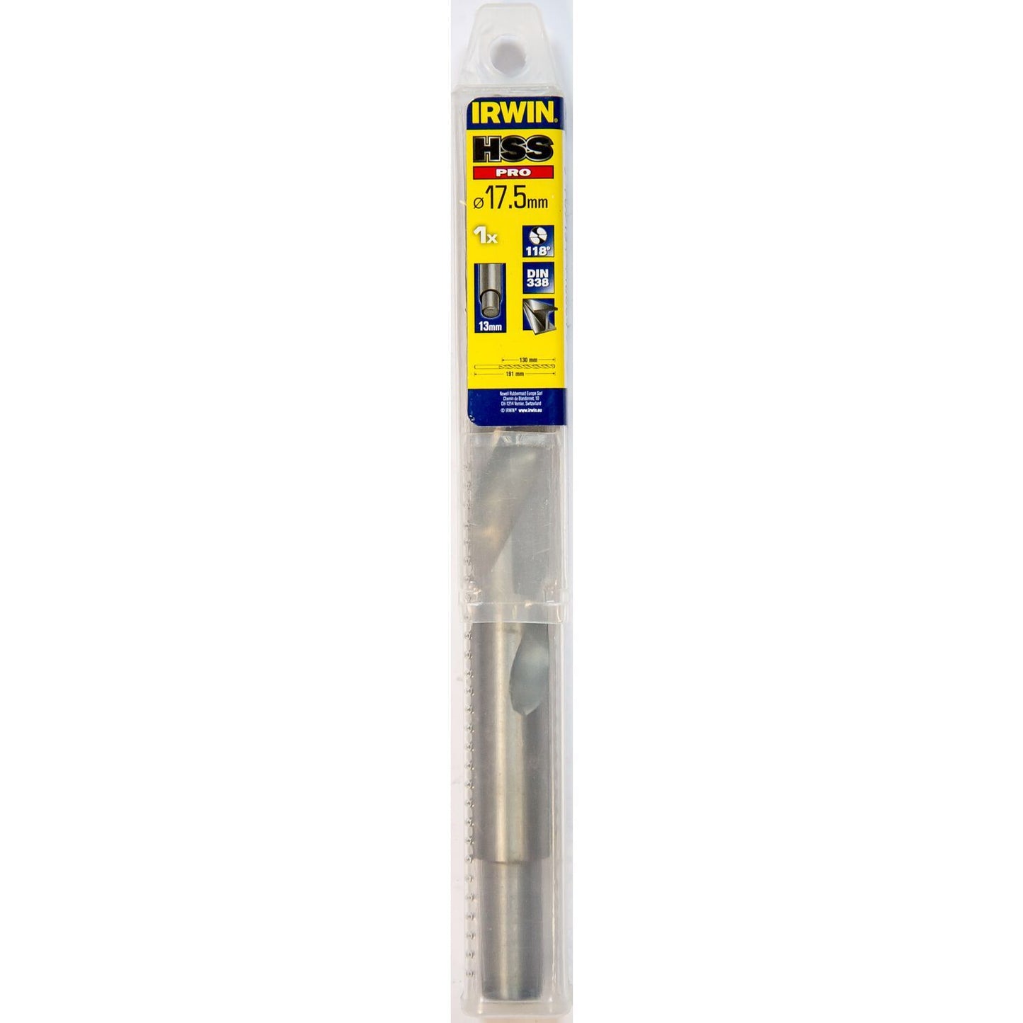 Irwin HSS PRO Metal drill 118° 17.5MM - 10502412
