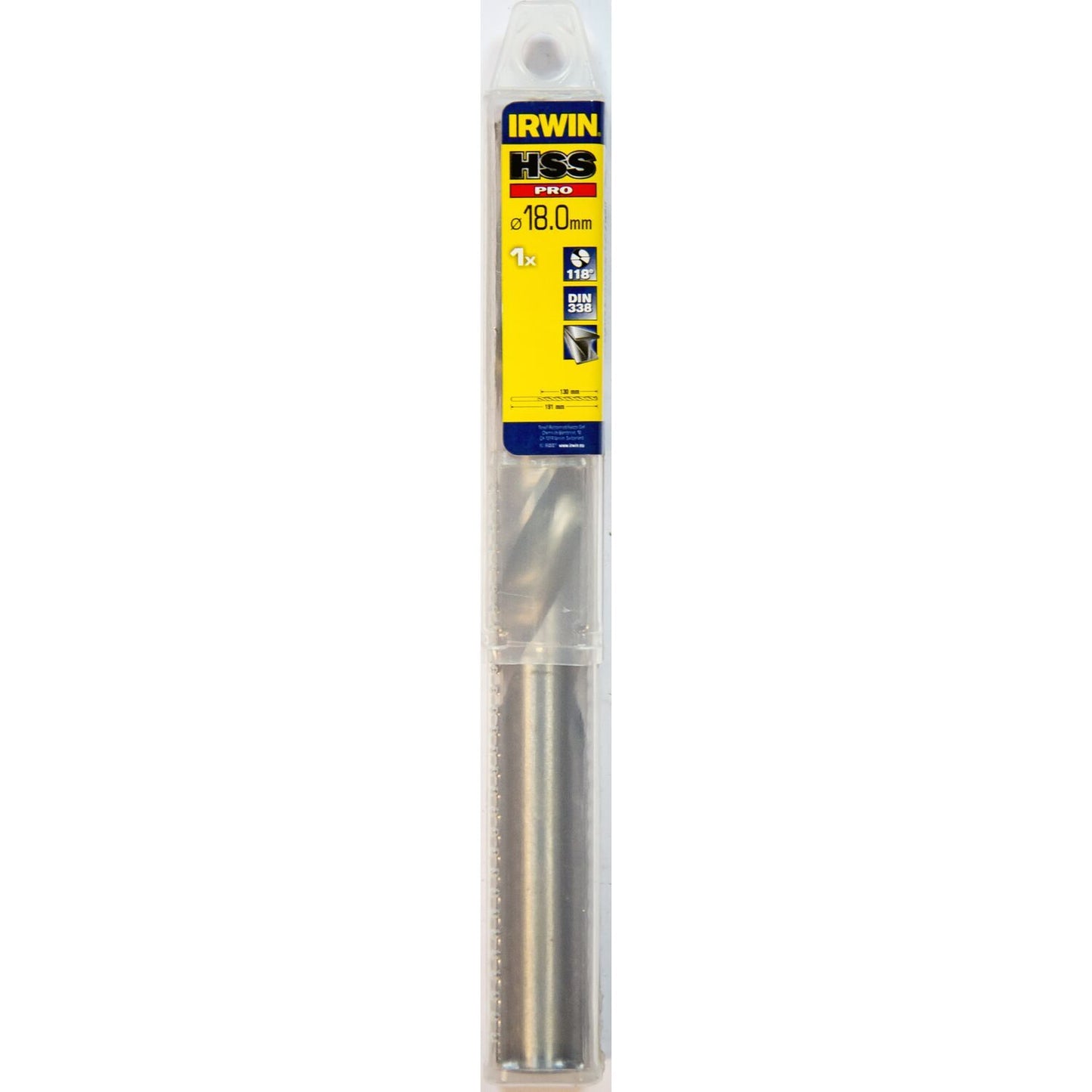 Irwin HSS PRO Metal drill 118° 18.0MM - 10502413