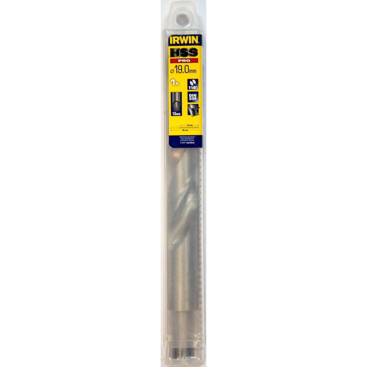 Irwin HSS PRO Metaalboor 118° 19.0MM - 10502415