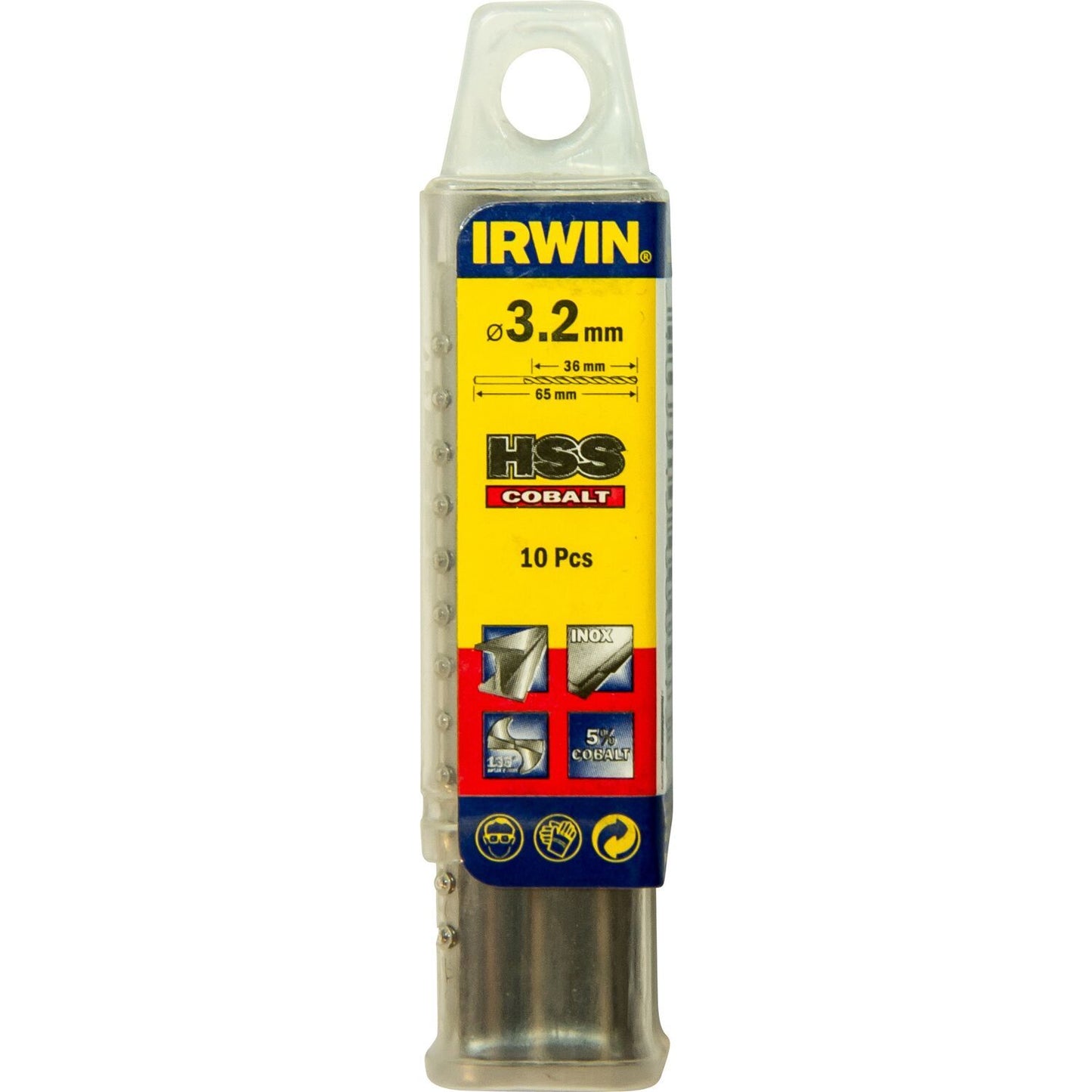 Irwin HSS Metaalboor 135° Cobalt 3.2 10PCS - 10502517