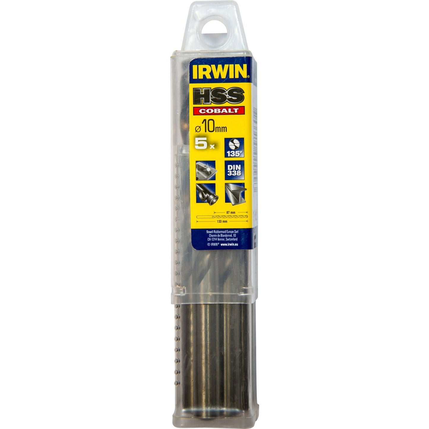 Irwin HSS Metallbohrer 135° Kobalt 10.0 5PCS - 10502538