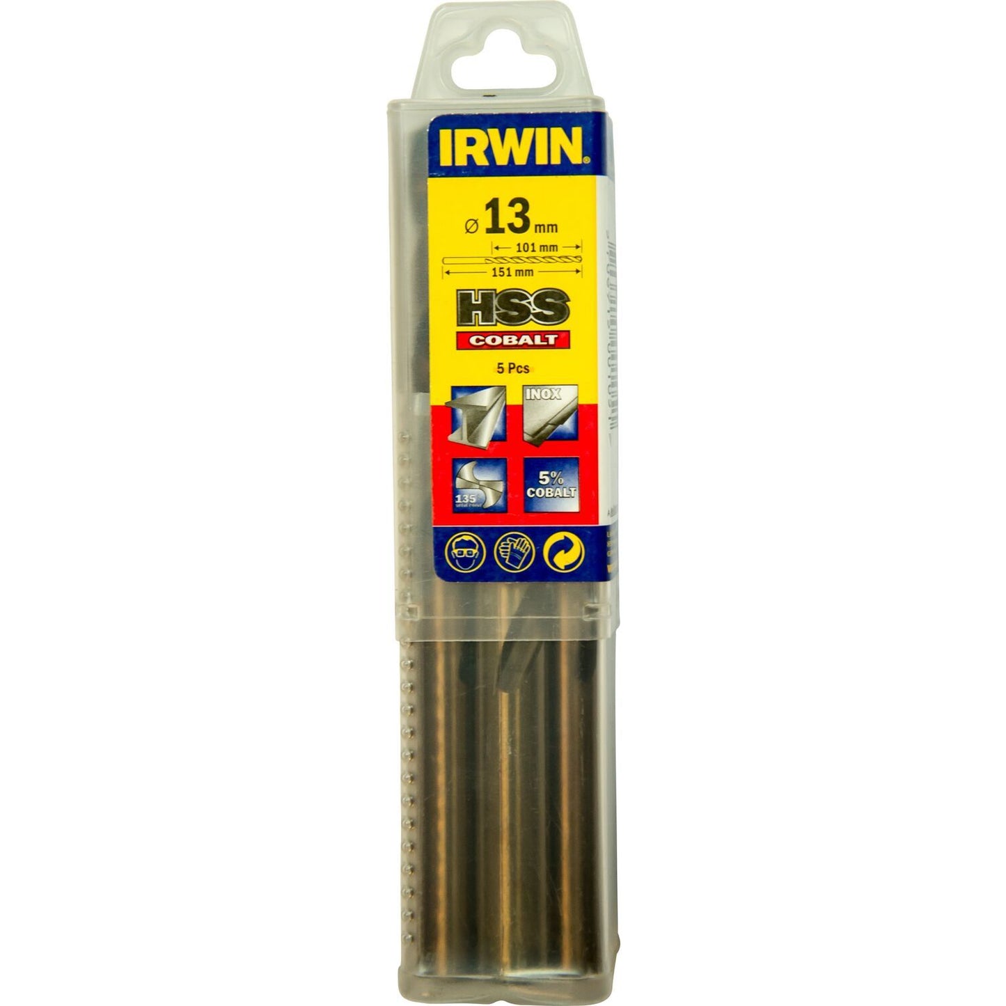 Irwin HSS Metallbohrer 135° Kobalt 13,0 5PCS - 10502541